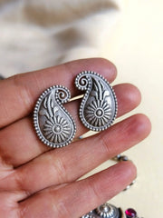 Silver Look-Alike Spiritual Pendant Chain & Keri Stud Earrings | Dynamic Jewelove