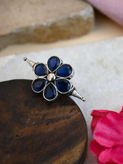 Flower shape  Stone Studded adjustable Finger Ring