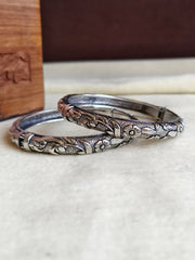 Elegant Silver Kadas for Daily Wear | Dynamic Jewelove