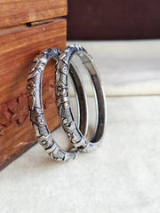 Elegant Silver Kadas for Daily Wear | Dynamic Jewelove