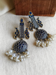 Glam Gold & Silver Party Danglers | Dynamic Jewelove
