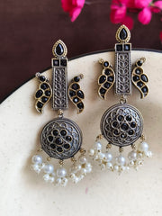Glam Gold & Silver Party Danglers | Dynamic Jewelove