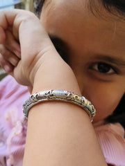 Openable German Silver 3 to 6 Years Kids Bangles Set | Dynamic Jewelove