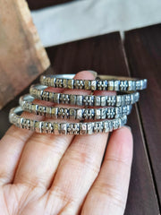 German Silver Navratri Bangles Set | Dynamic Jewelove