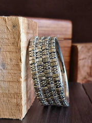 German Silver Navratri Bangles Set | Dynamic Jewelove