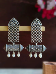 Oxidised Antique Statement Dangler Earrings | Dynamic Jewelove