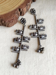 Silver Look Alike Bird Dangler Earrings – Dynamic Jewelove