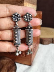 Antique Silver Look-Alike Dangler Earrings | Dynamic Jewelove
