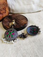 Antique Dual Tone Nandi Charm Dangler | Dynamic Jewelove
