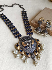 🔸Dual-Tone Long Necklace Set Delight Elegance | Dynamic Jewelove