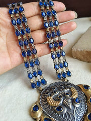 🔸Dual-Tone Long Necklace Set Delight Elegance | Dynamic Jewelove