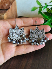 Boho Oxidised Hook Earrings | Dynamic Jewelove