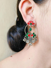 Lotus Chandbali Earrings | Dynamic Jewelove