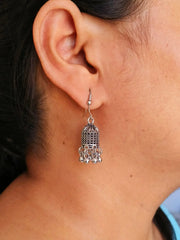 Elegant Party Wear German Silver Combo Earrings | Dynamic Jewelove